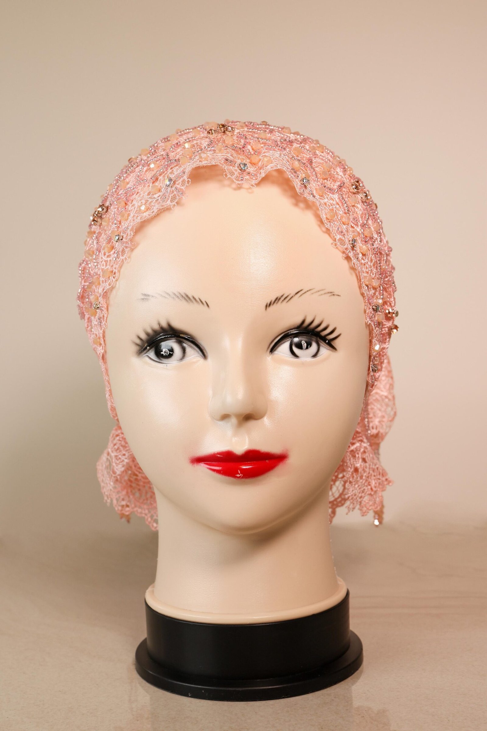 Beaded Lace Turban - Image 3