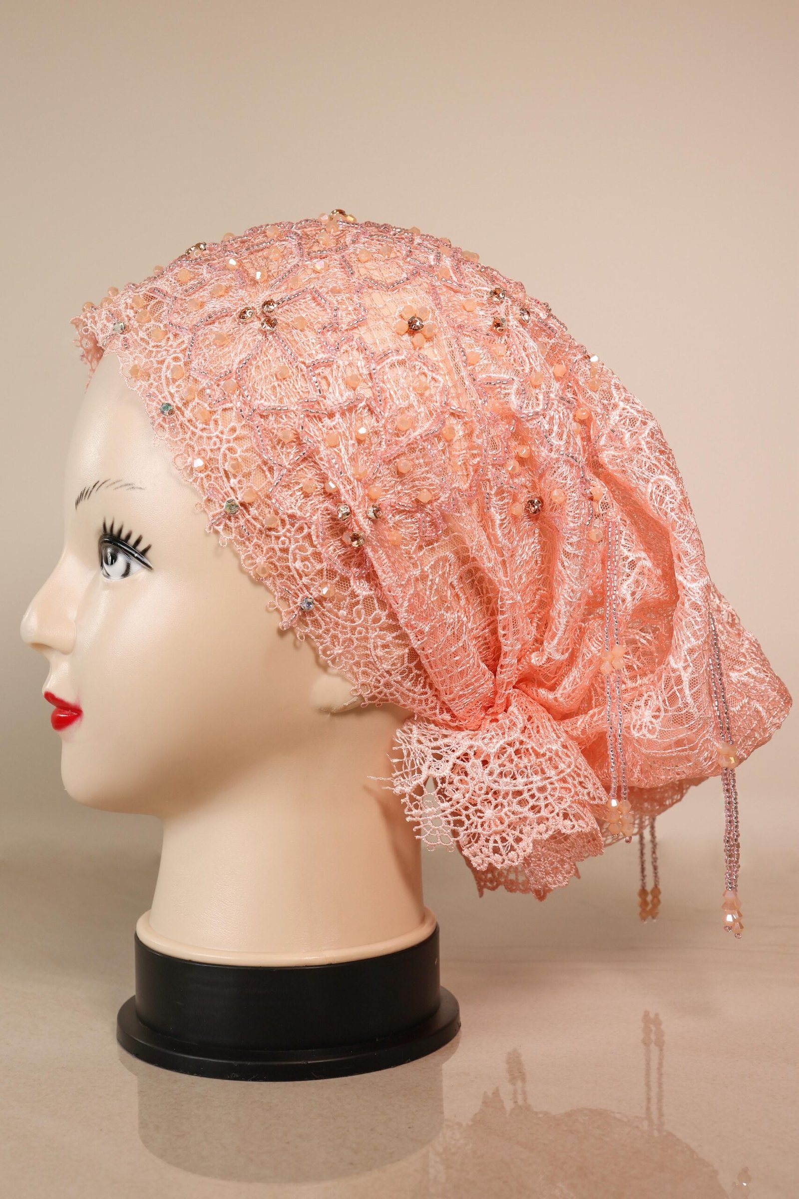 Beaded Lace Turban