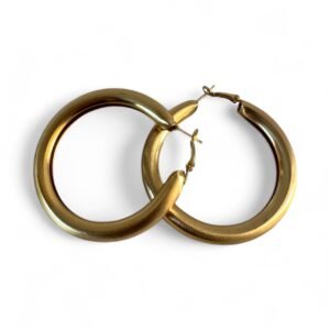 Classic Chunky Gold Hoop Earrings