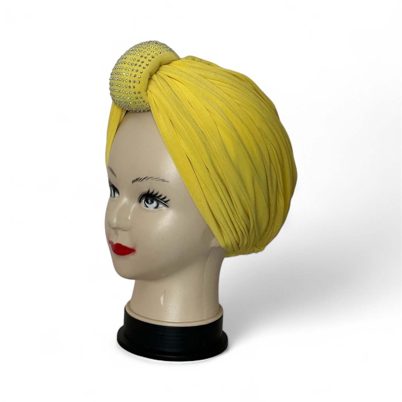 Crystal Crown Pleated Turban - Image 3