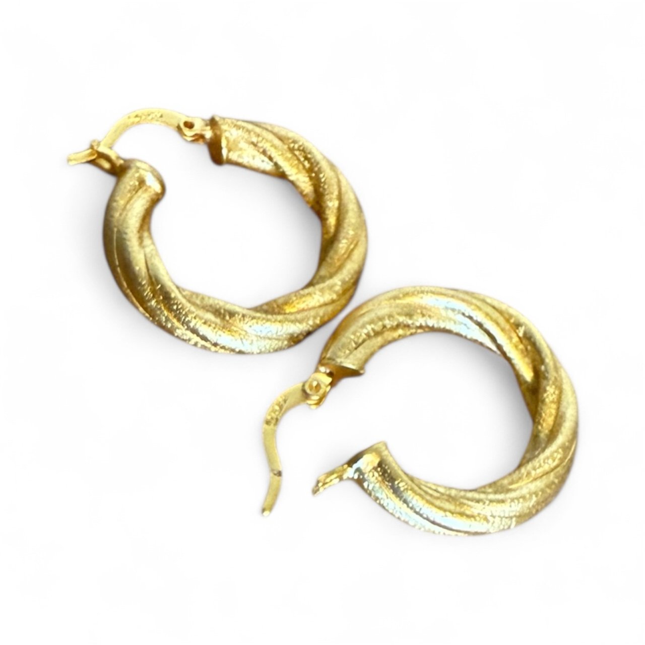 Twist Hoop Earrings - Image 3