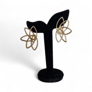 Floral Gold-tone Earrings